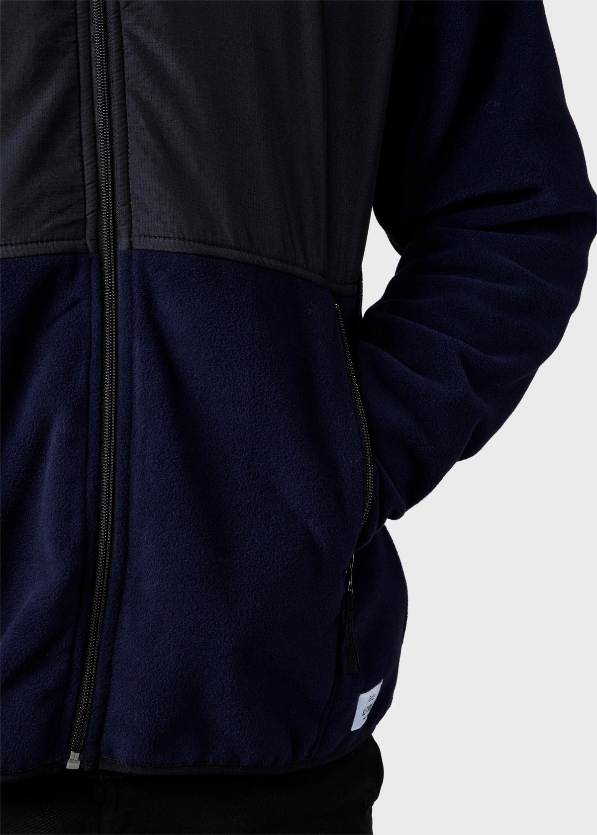Klitmøller Collective ApS Midi fleece jacket Jackets Black/navy