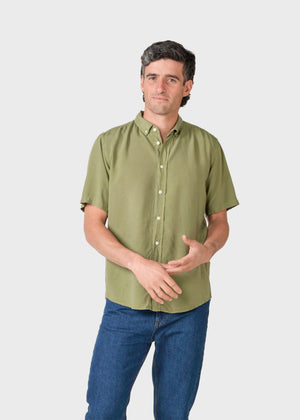 Mikkel lyocell shirt - Forest green