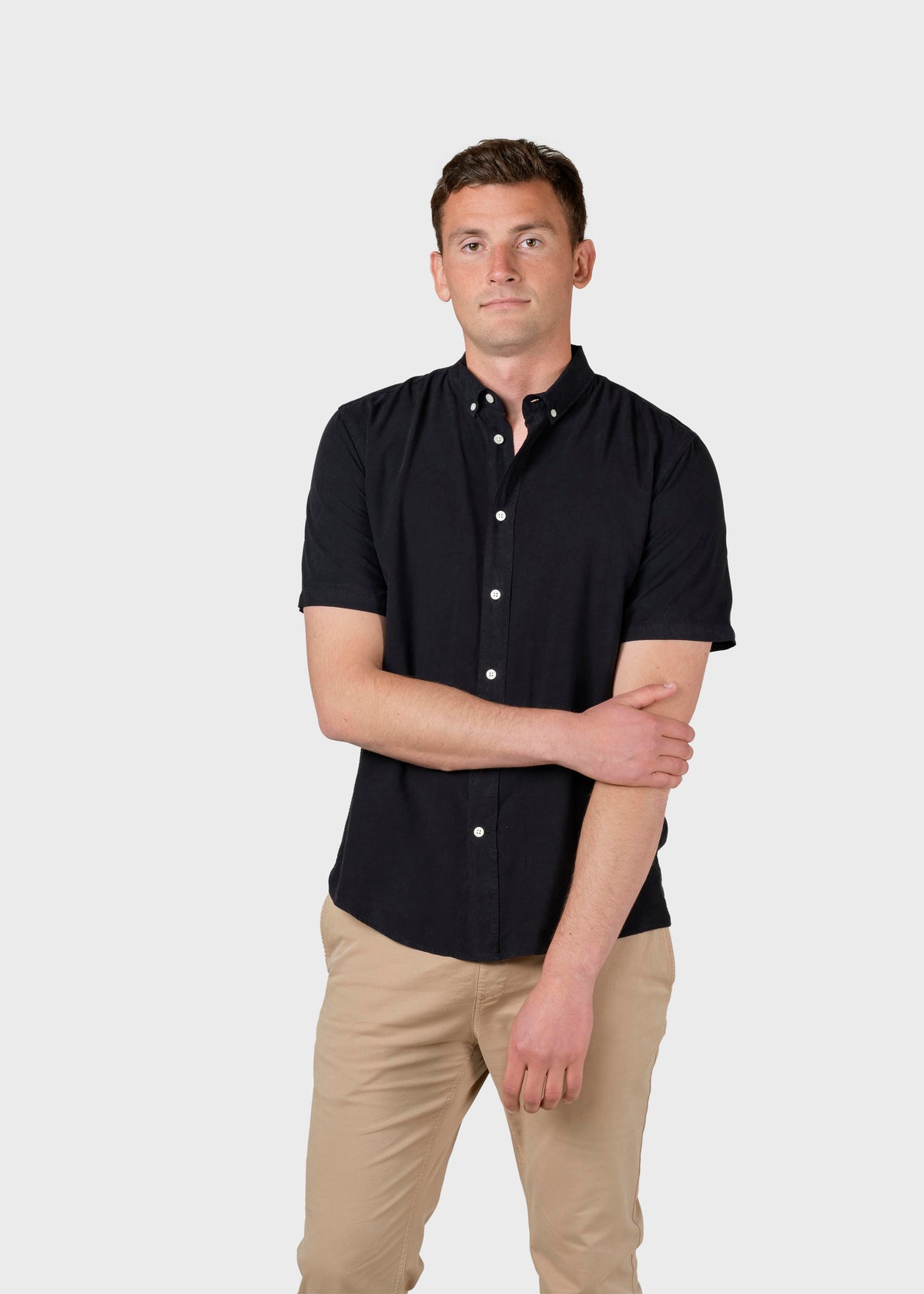 Klitmøller Collective ApS Mikkel lyocell shirt Shirts Black