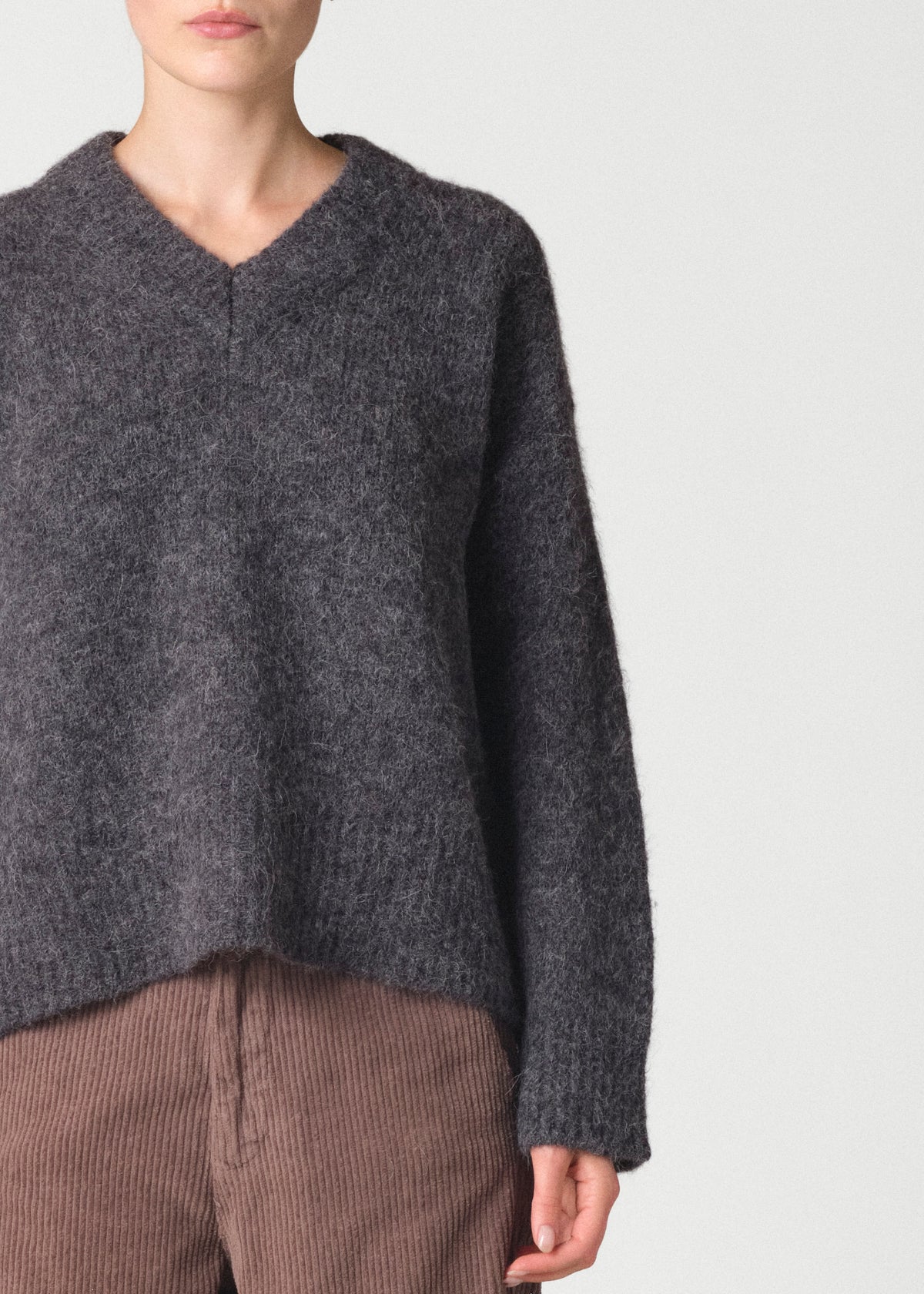 Klitmøller Collective ApS Mira knit Knitted sweaters Black melange