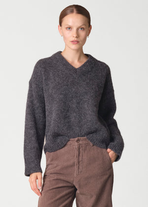 Klitmøller Collective ApS Mira knit Knitted sweaters Black melange