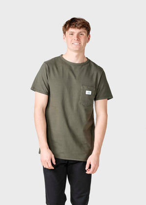 Klitmøller Collective ApS Nick tee  T-Shirts Olive