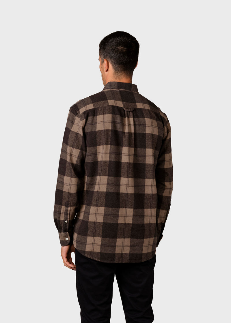 Klitmøller Collective ApS Nikolaj Shirt Shirts Coffee/black