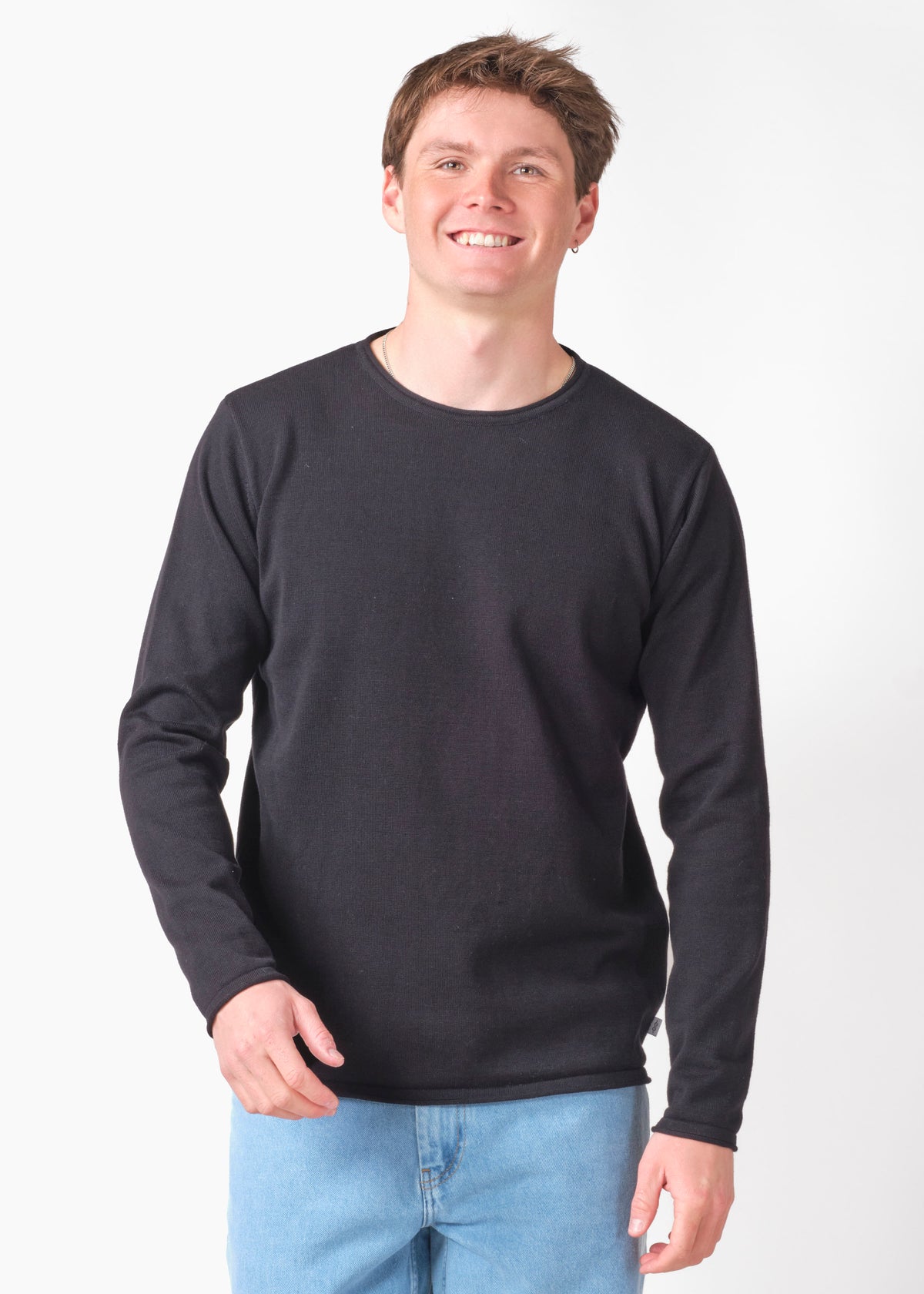 Klitmøller Collective ApS Noah knit Knitted sweaters Black