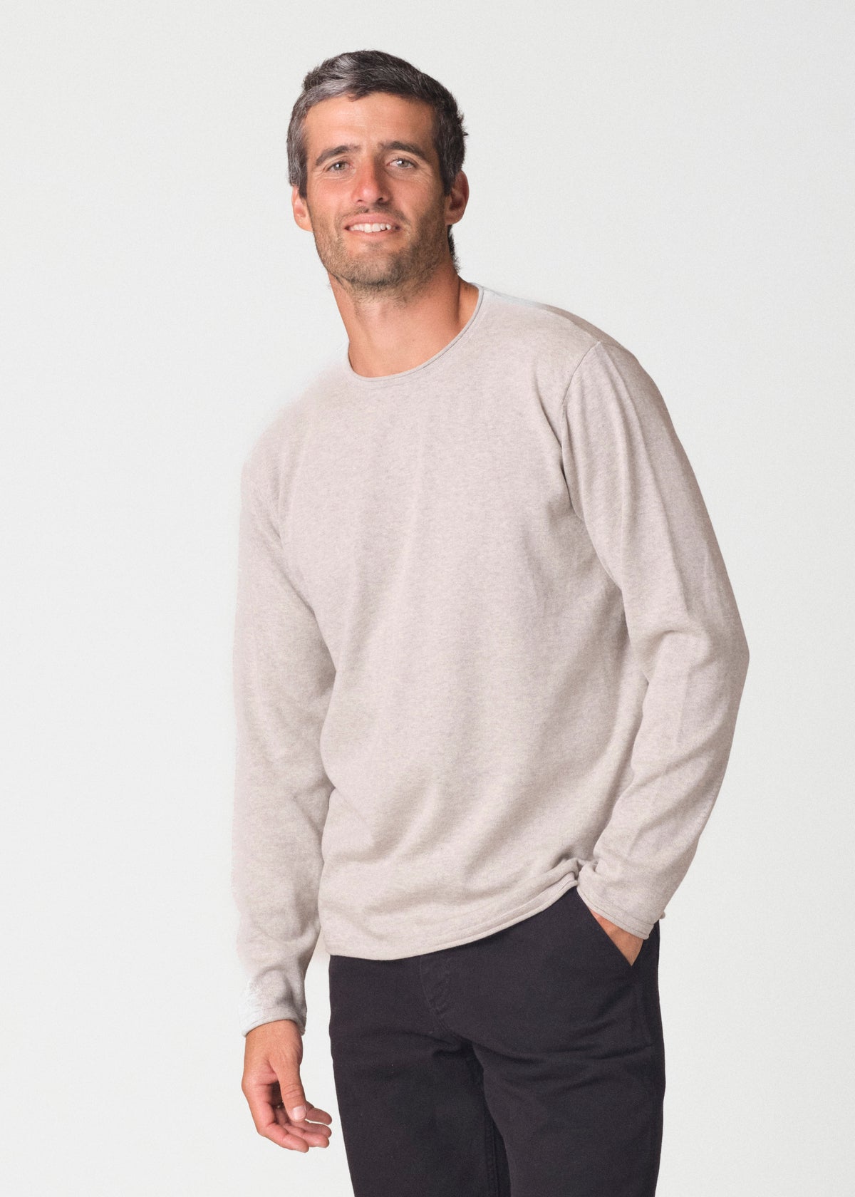 Klitmøller Collective ApS Noah knit Knitted sweaters Cream melange