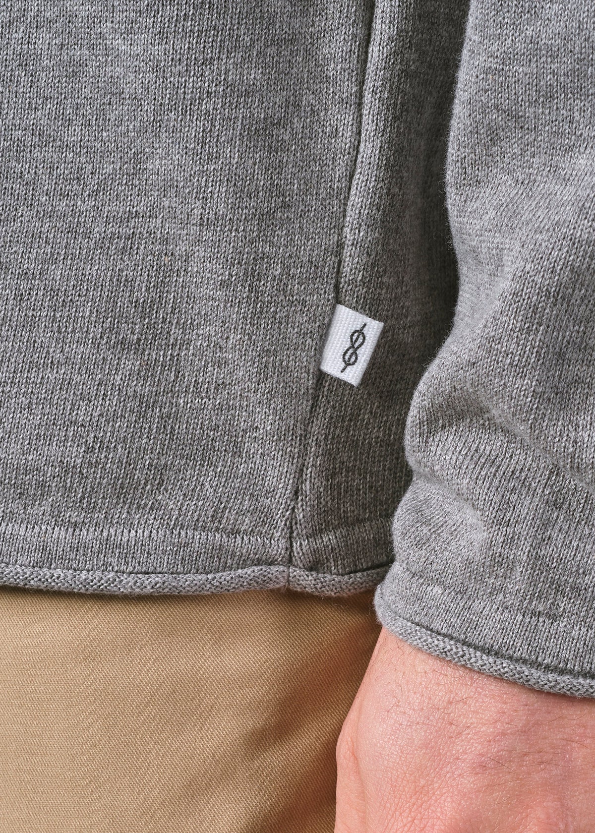 Klitmøller Collective ApS Noah knit Knitted sweaters Light grey