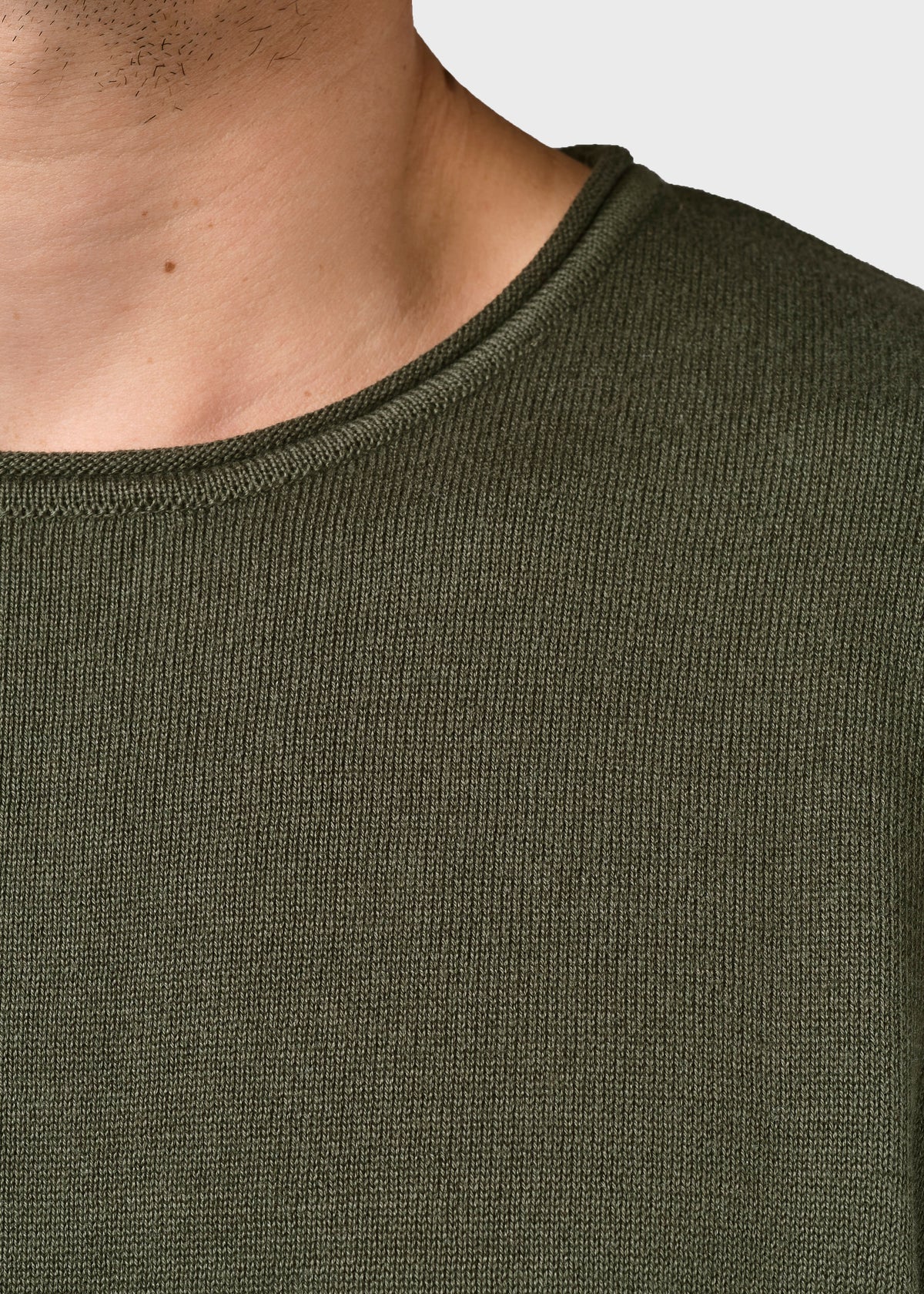 Klitmøller Collective ApS Noah knit Knitted sweaters Olive