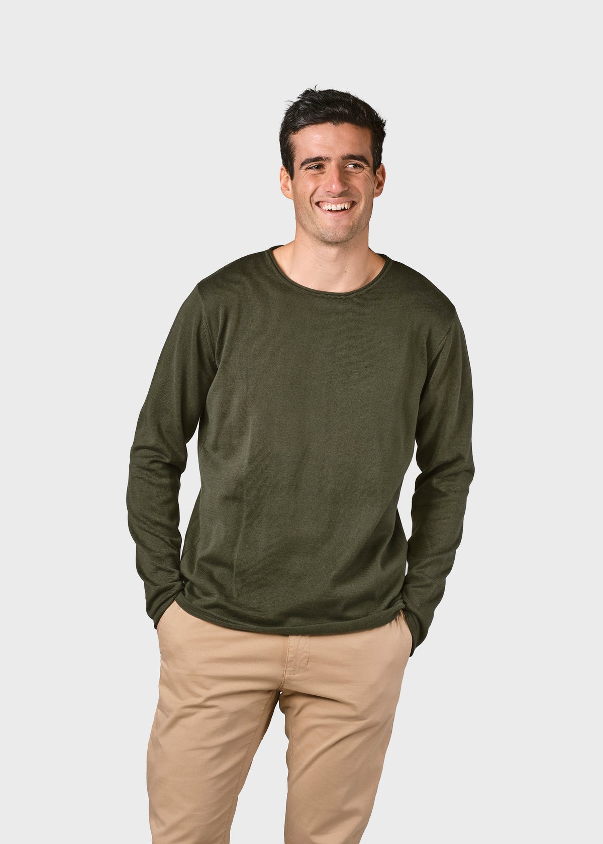 Klitmøller Collective ApS Noah knit Knitted sweaters Olive