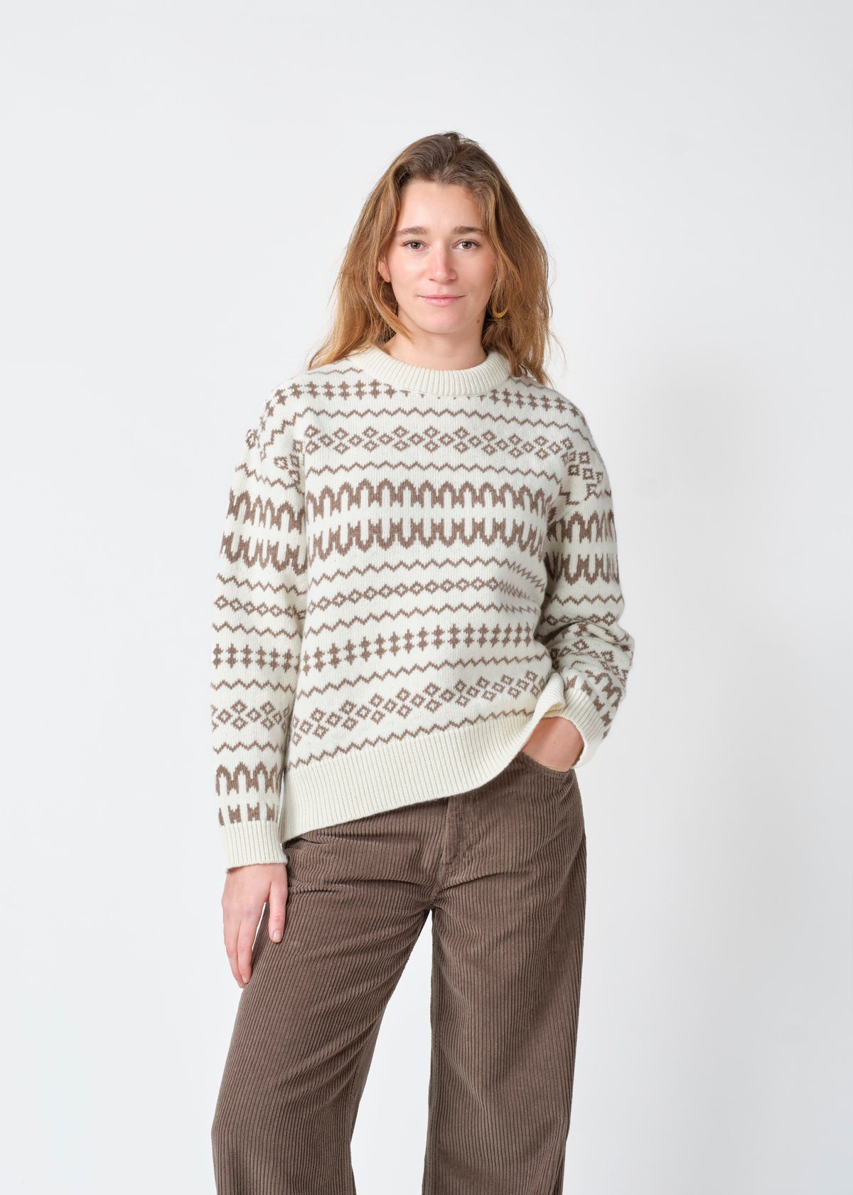 Klitmøller Collective ApS Norma knit Knitted sweaters Cream/cashew