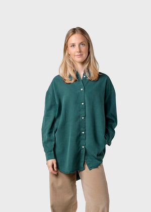 Klitmøller Collective ApS Ofelia lyocell shirt Shirts Moss Green