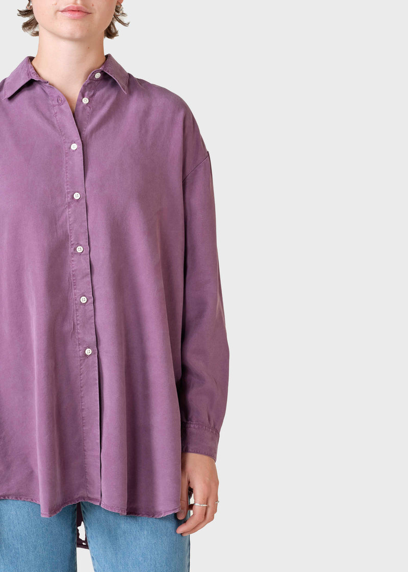 Klitmøller Collective ApS Ofelia lyocell shirt  Shirts Dark berry