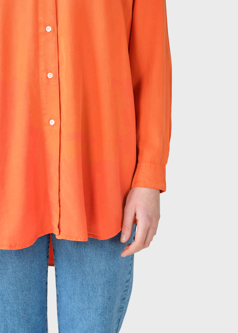Klitmøller Collective ApS Ofelia lyocell shirt  Shirts Mandarin