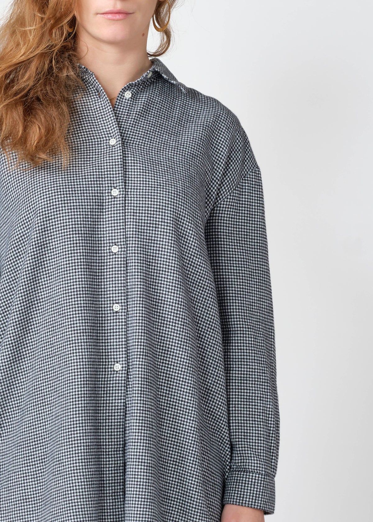 Klitmøller Collective ApS Ofelia short check shirt Shirts Black/white