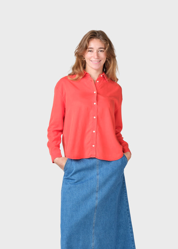 Klitmøller Collective ApS Ofelia short shirt  Shirts Red