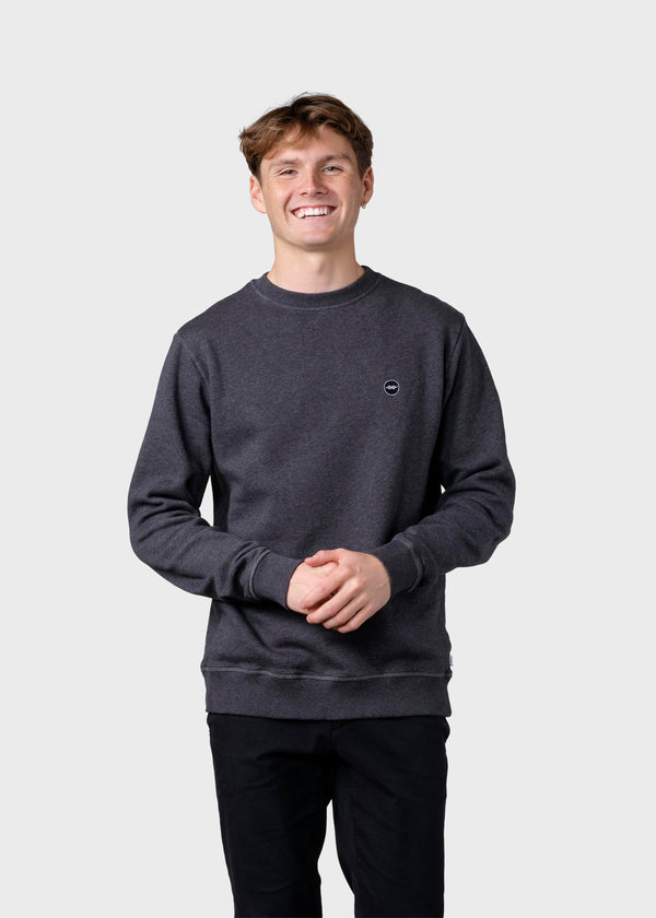 Klitmøller Collective ApS Olaf crew  Sweatshirts Anthracite melange