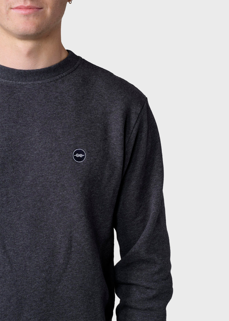 Klitmøller Collective ApS Olaf crew  Sweatshirts Anthracite melange