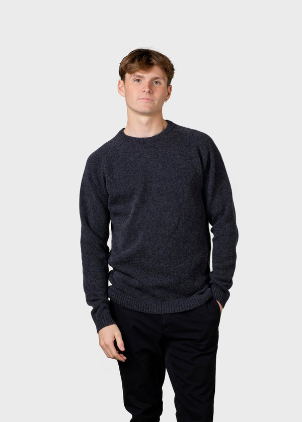 Klitmøller Collective ApS Ole knit Knitted sweaters Anthracite