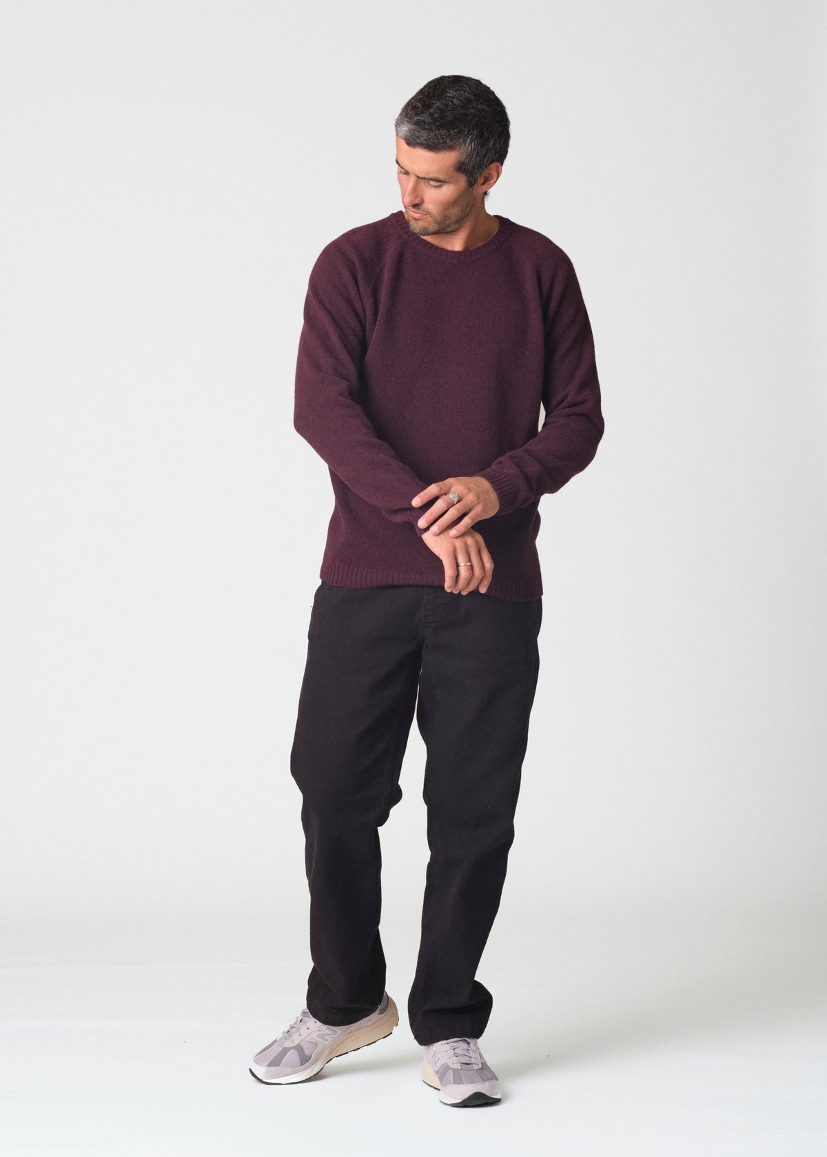 Klitmøller Collective ApS Ole knit Knitted sweaters Burgundy