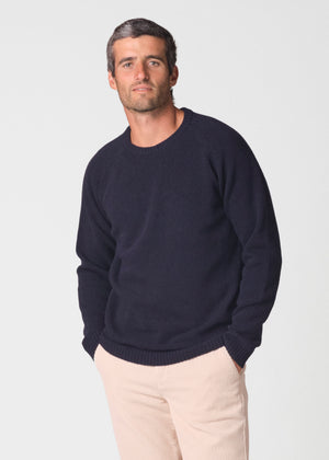 Klitmøller Collective ApS Ole knit Knitted sweaters Navy