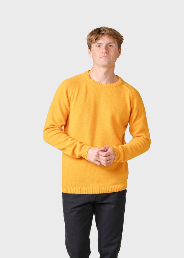 Klitmøller Collective ApS Ole knit Knitted sweaters Warm yellow