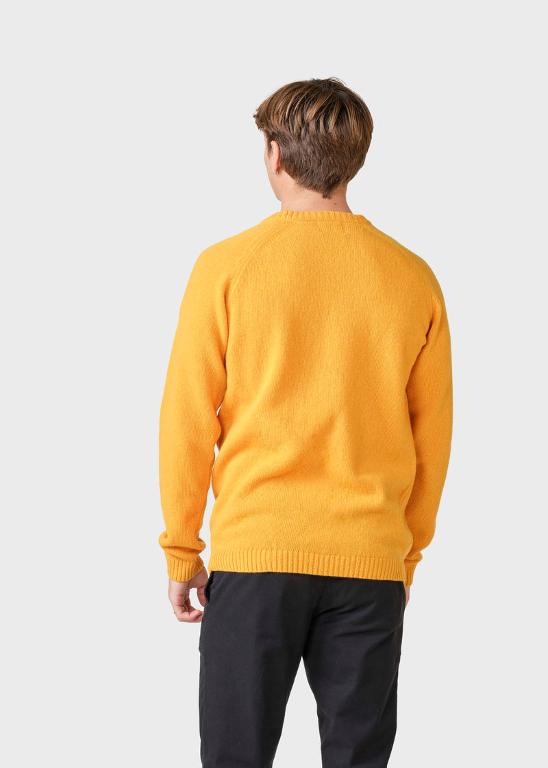 Klitmøller Collective ApS Ole knit Knitted sweaters Warm yellow