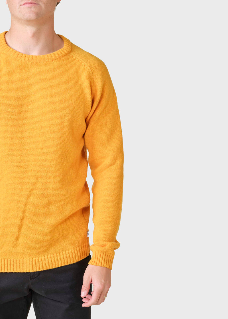 Klitmøller Collective ApS Ole knit Knitted sweaters Warm yellow