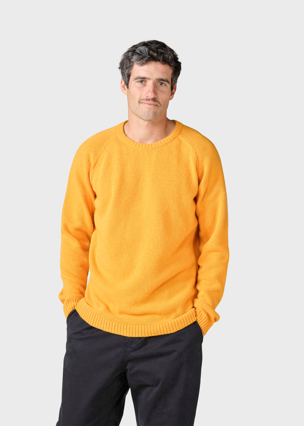 Klitmøller Collective ApS Ole knit Knitted sweaters Warm yellow