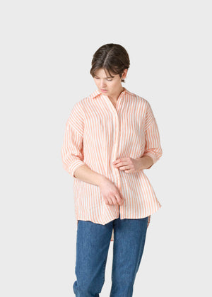 Klitmøller Collective ApS Oline linen shirt  Shirts Cream/mandarin