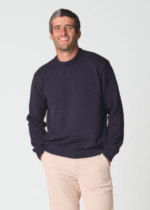 Klitmøller Collective ApS Owen knit  Knitted sweaters Navy