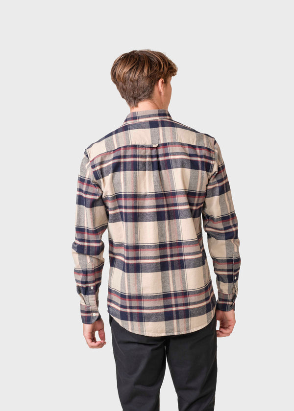 Klitmøller Collective ApS Pedro shirt Shirts Sand/navy/red