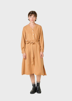 Klitmøller Collective ApS Pernille LS dress  Dress Camel