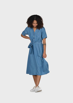 Klitmøller Collective ApS Pernille dress Dress Light blue chambrey