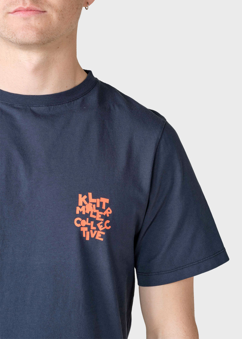 Klitmøller Collective ApS Puzzle tee  T-Shirts Navy