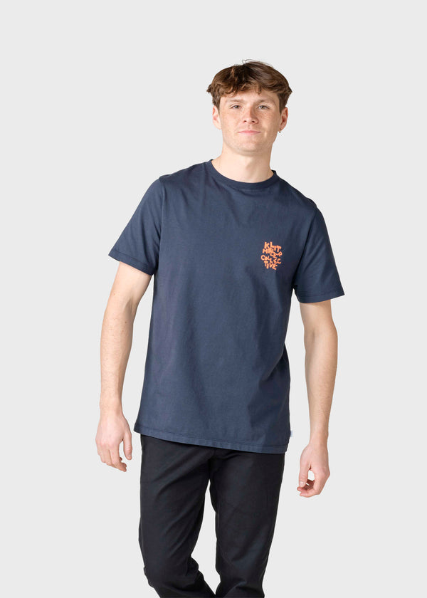 Klitmøller Collective ApS Puzzle tee  T-Shirts Navy