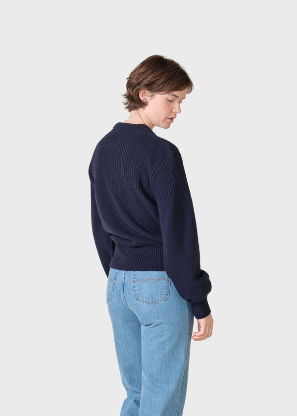 Klitmøller Collective ApS Rachel knit  Knitted sweaters Navy