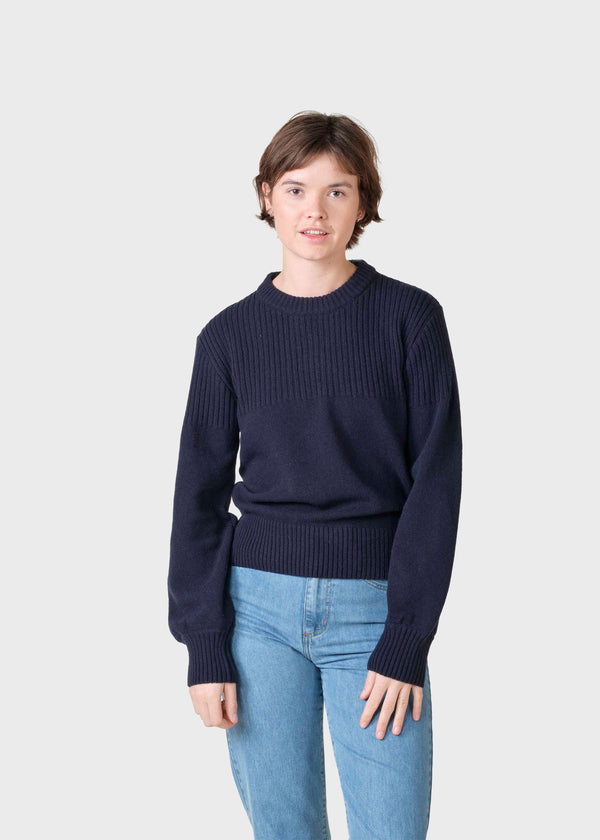 Klitmøller Collective ApS Rachel knit  Knitted sweaters Navy