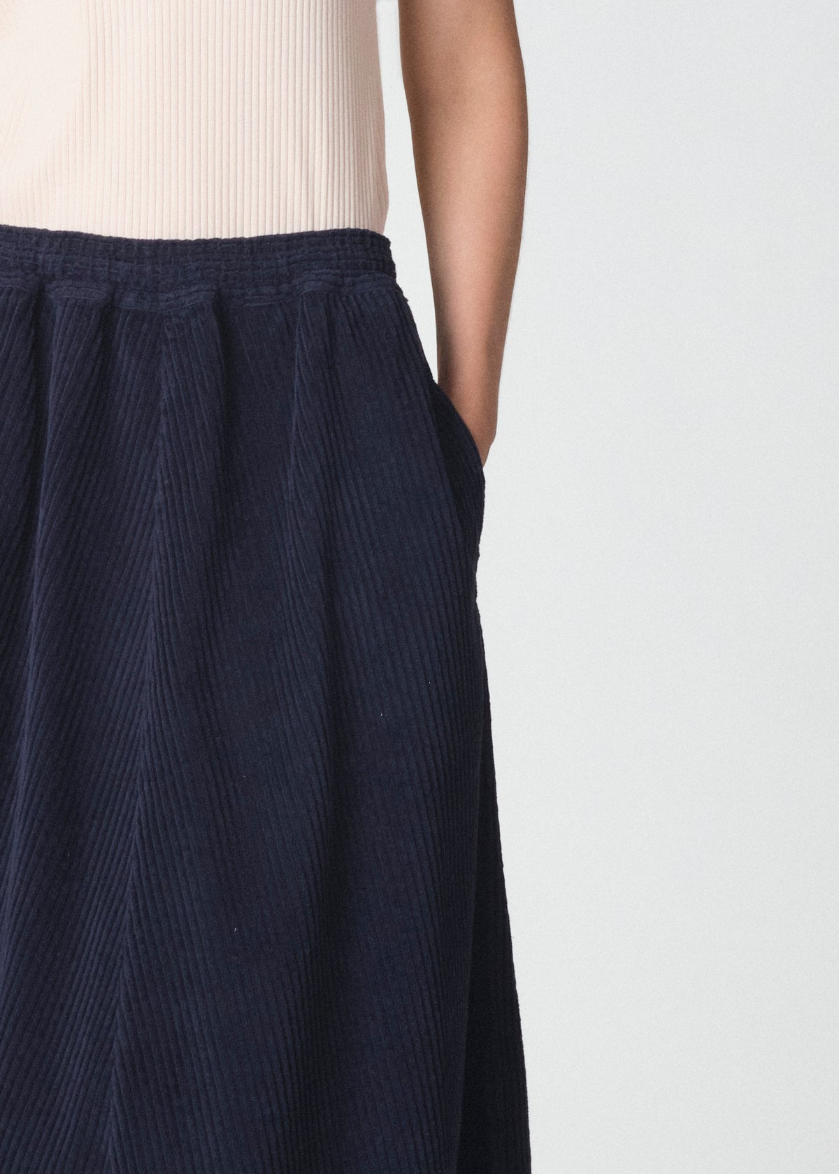 Klitmøller Collective ApS Ramona cord skirt Skirts Navy