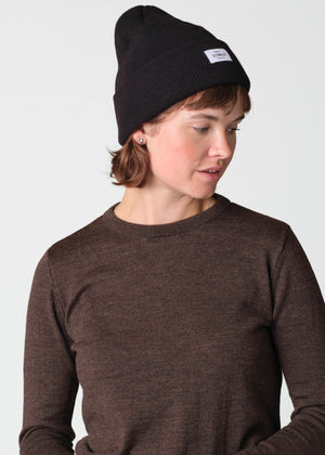 Klitmøller Collective ApS Rib beanie Beanies Black