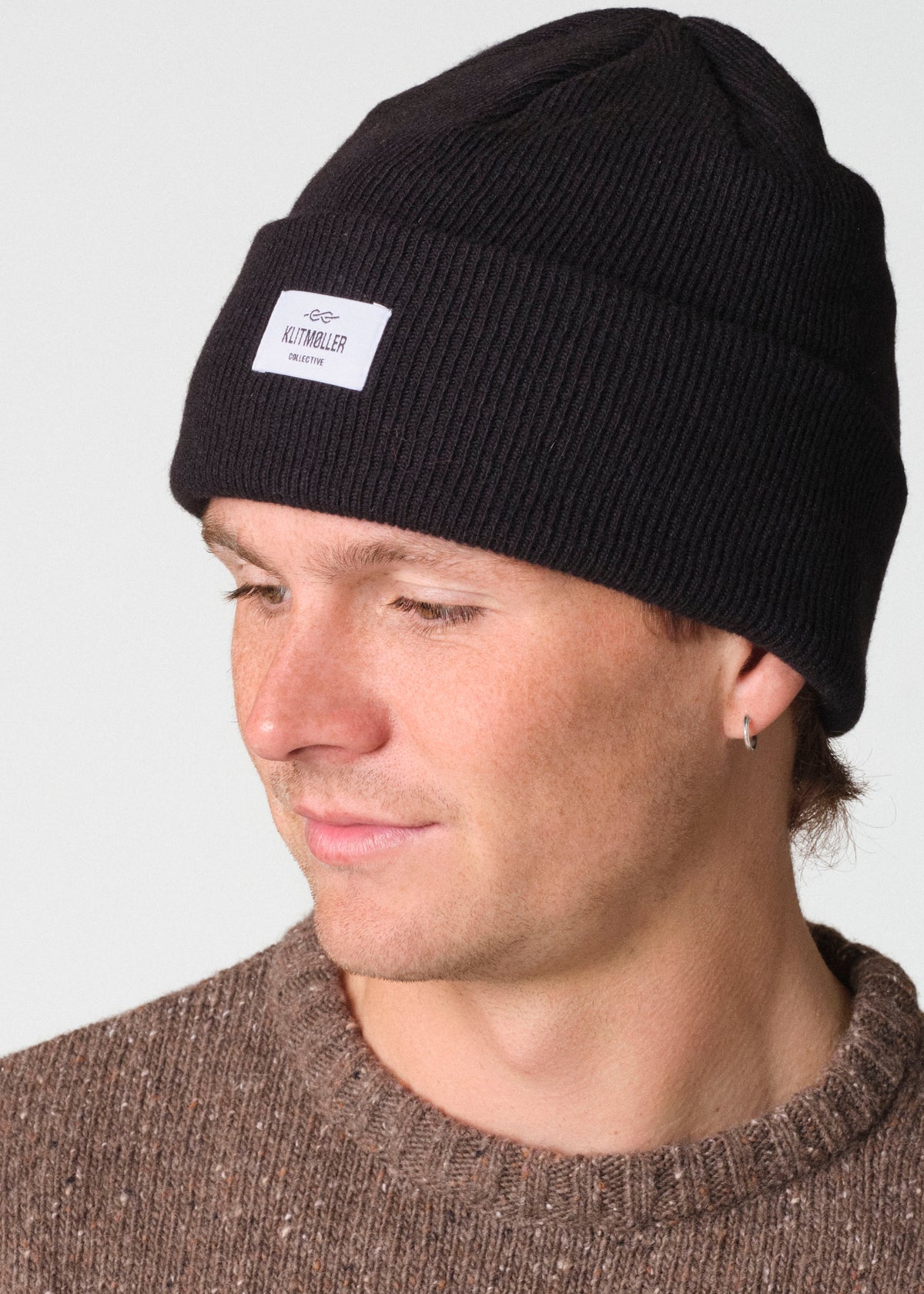 Klitmøller Collective ApS Rib beanie Beanies Black