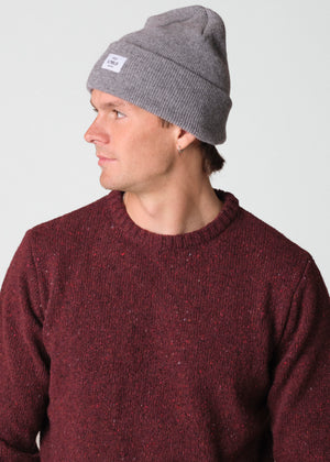 Klitmøller Collective ApS Rib beanie Beanies Light grey
