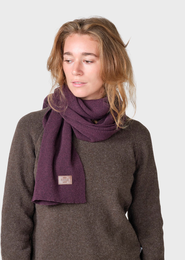 Klitmøller Collective ApS Rib scarf Scarfs Burgundy