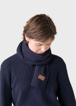 Klitmøller Collective ApS Rib scarf Scarfs Navy