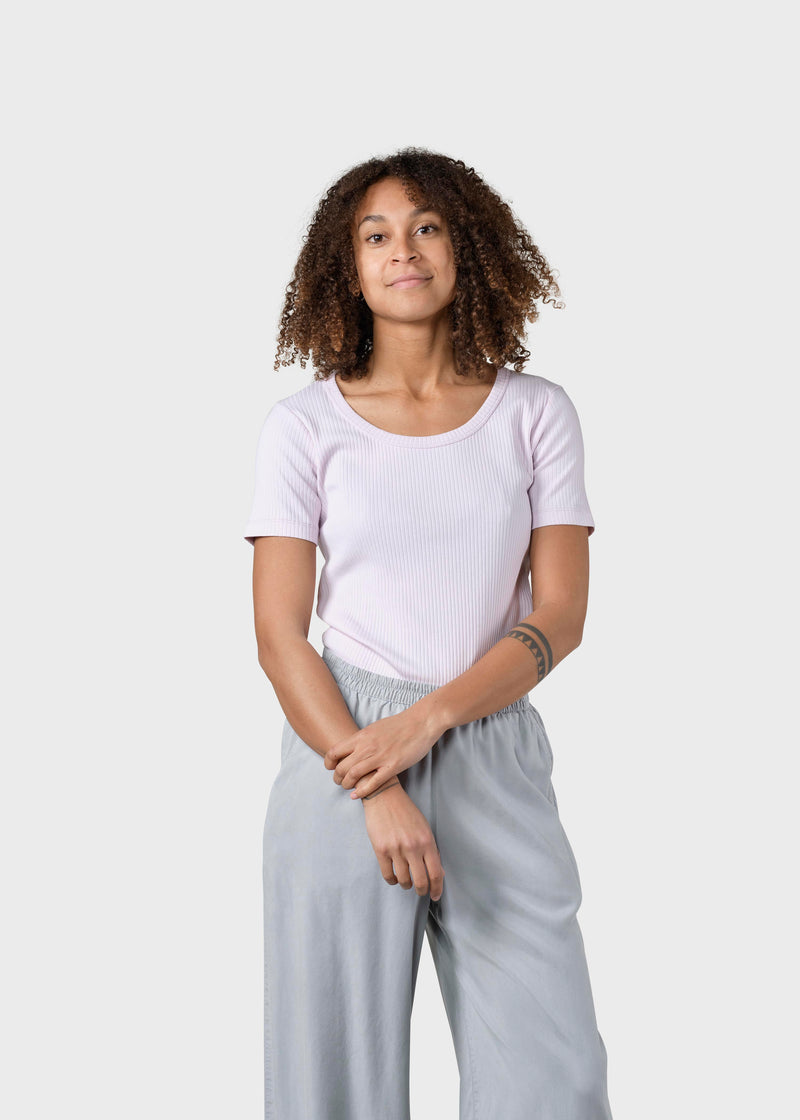 Klitmøller Collective ApS Rib tee T-Shirts Lilac