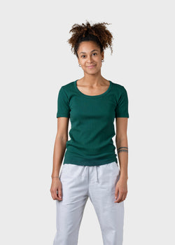 Klitmøller Collective ApS Rib tee T-Shirts Moss Green