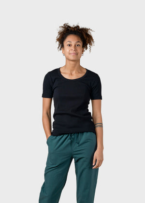 Klitmøller Collective ApS Rib tee OCS T-Shirts Black
