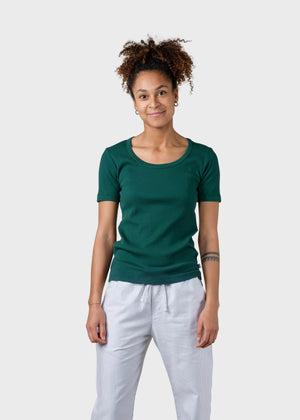 Klitmøller Collective ApS Rib tee OCS T-Shirts Moss Green