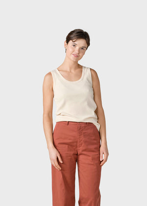 Klitmøller Collective ApS Rib top T-Shirts Pastel sand