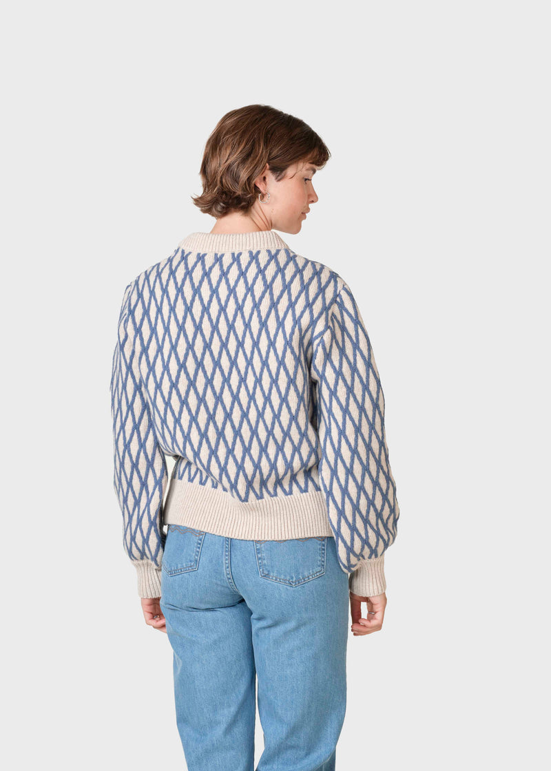 Klitmøller Collective ApS Rigmor jumper  Knitted sweaters Pastel sand/ocean