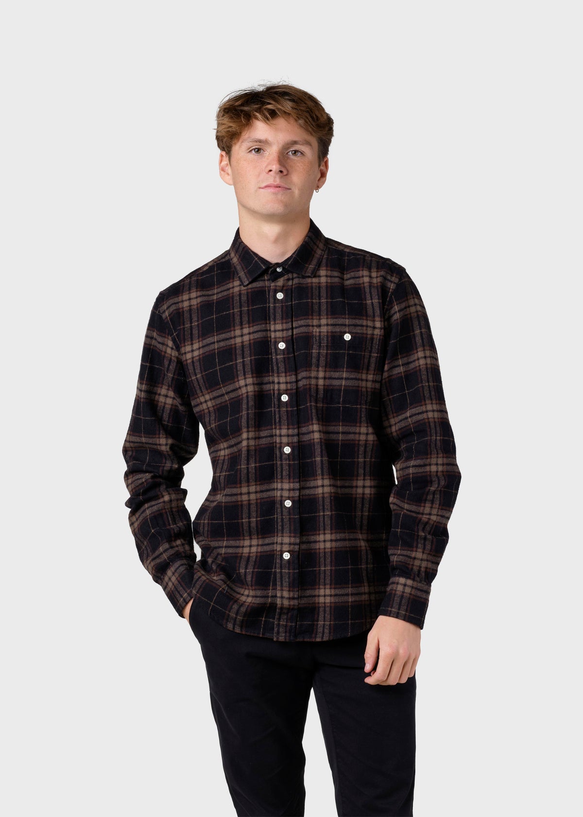 Klitmøller Collective ApS Rocco shirt  Shirts Brown check