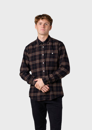 Klitmøller Collective ApS Rocco shirt  Shirts Brown check